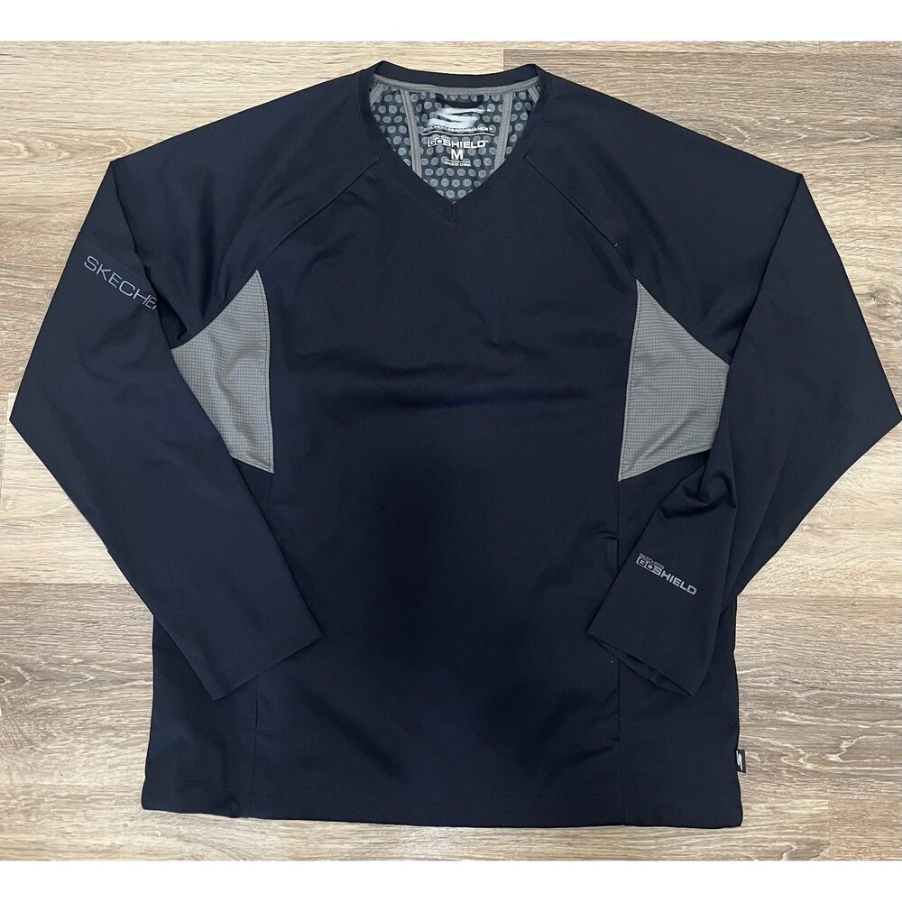 Skechers GO GOLF GOshield Men’s Medium Black Long Sleeve Golf Pullover Shirt